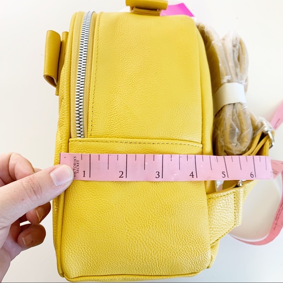 Betsey Johnson Bags Betsey Johnson Yellow Quilted Backpack With Bow